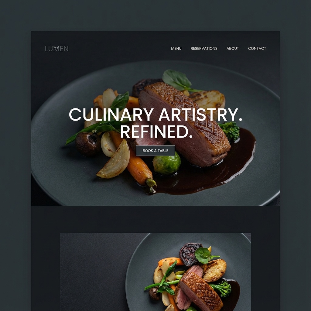 Site vitrine Restaurant Le Gourmet